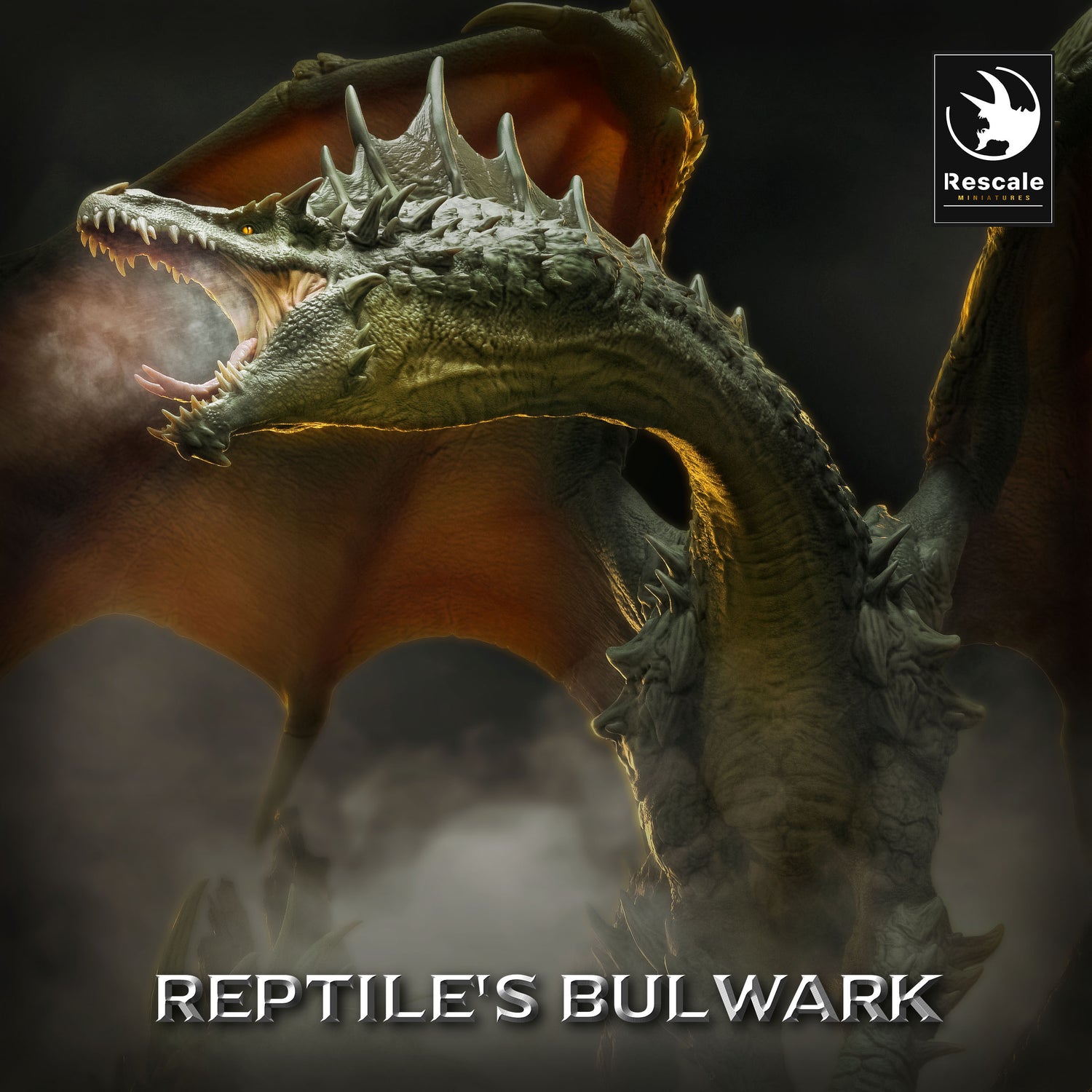 Esta imagen es la imagen de categoría para el lanzamiento 23_06: Bulwark de Reptiles - Modelos de escalado de lagartos y dinosaurios.