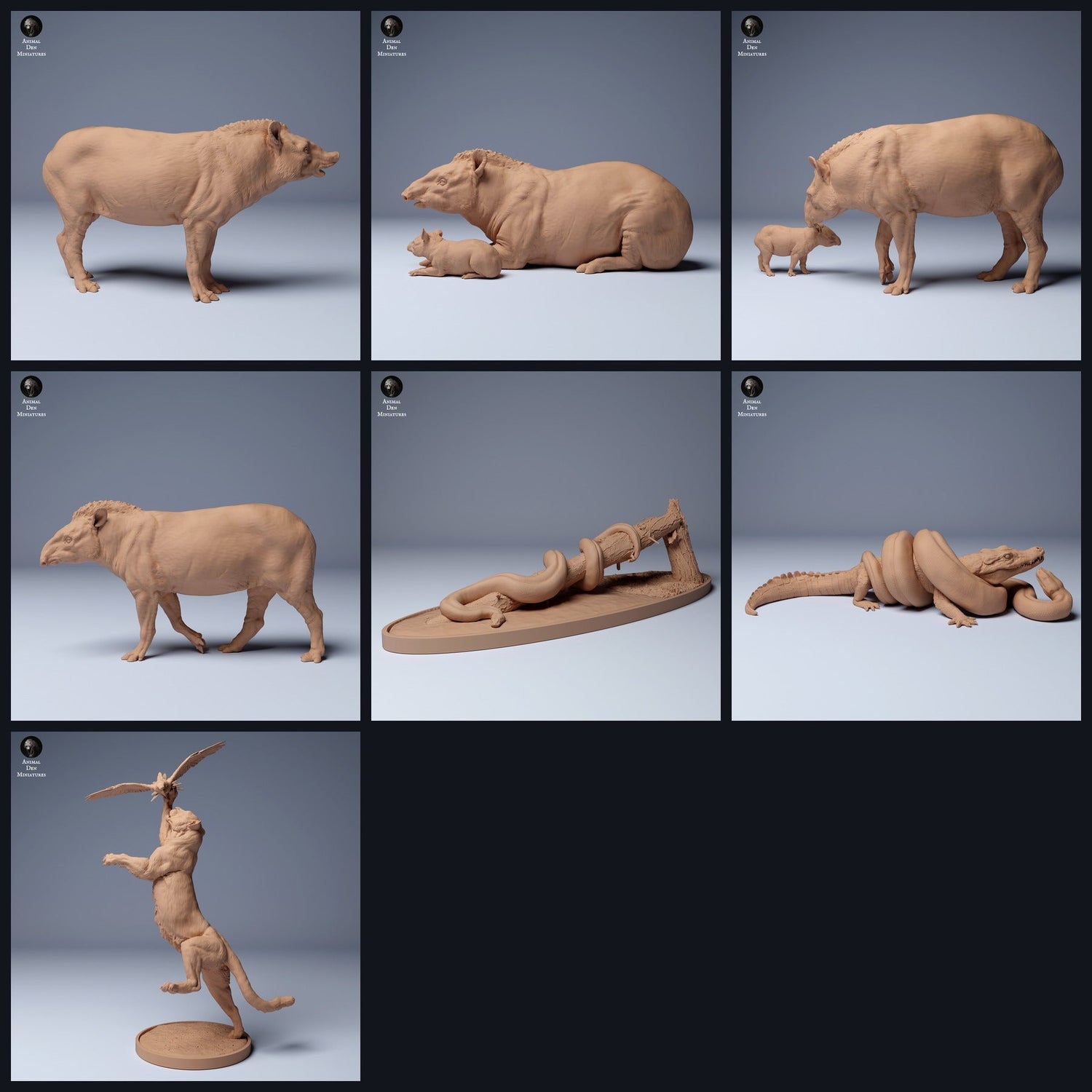 Esta imagen es la imagen de categoría para el lanzamiento 24_04: Amazonas-miniaturas de animales y figuras de animales para dioramas y modelismo