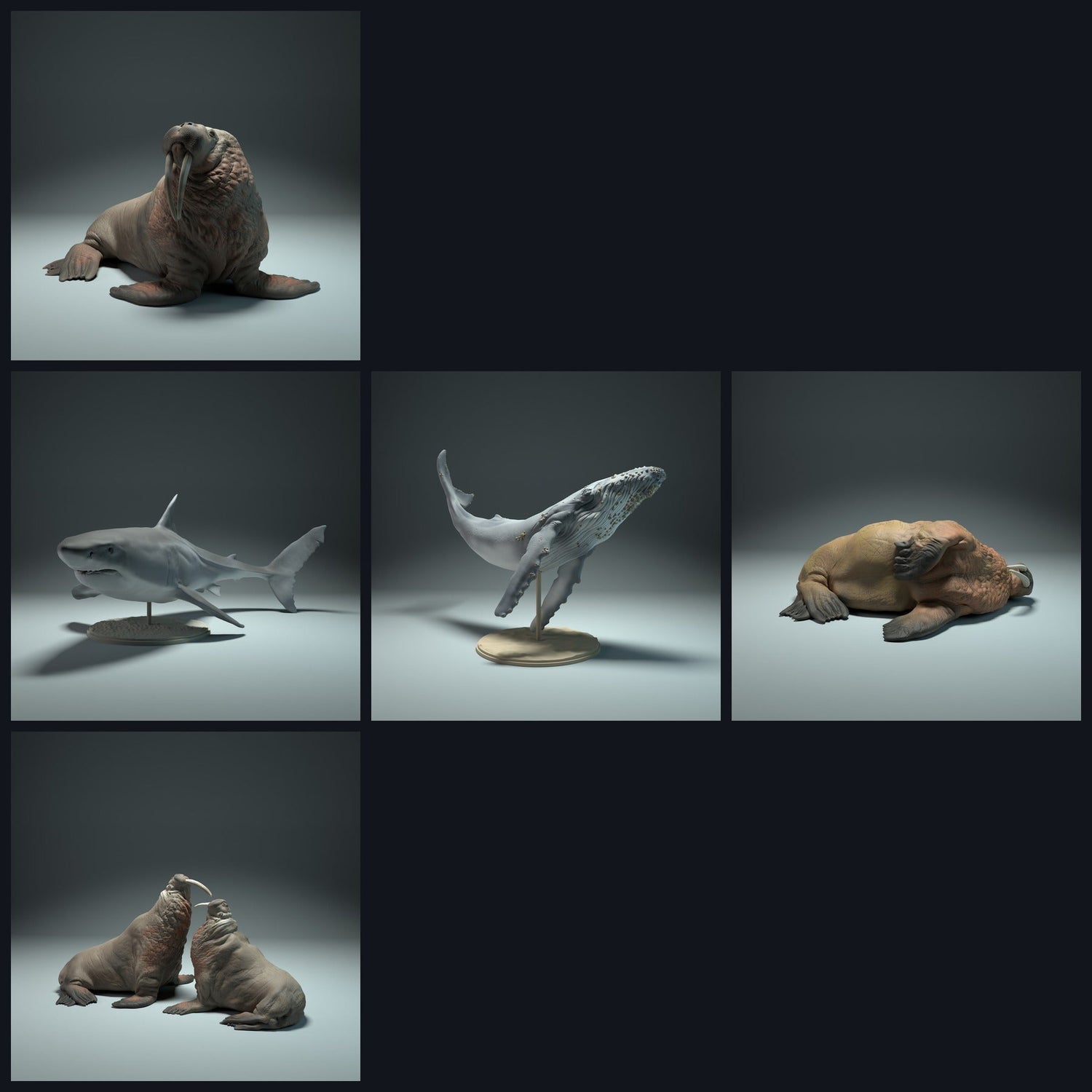 Esta imagen es la imagen de categoría para el lanzamiento 22_09: Meeres-miniaturas de animales para dioramas y modelismo