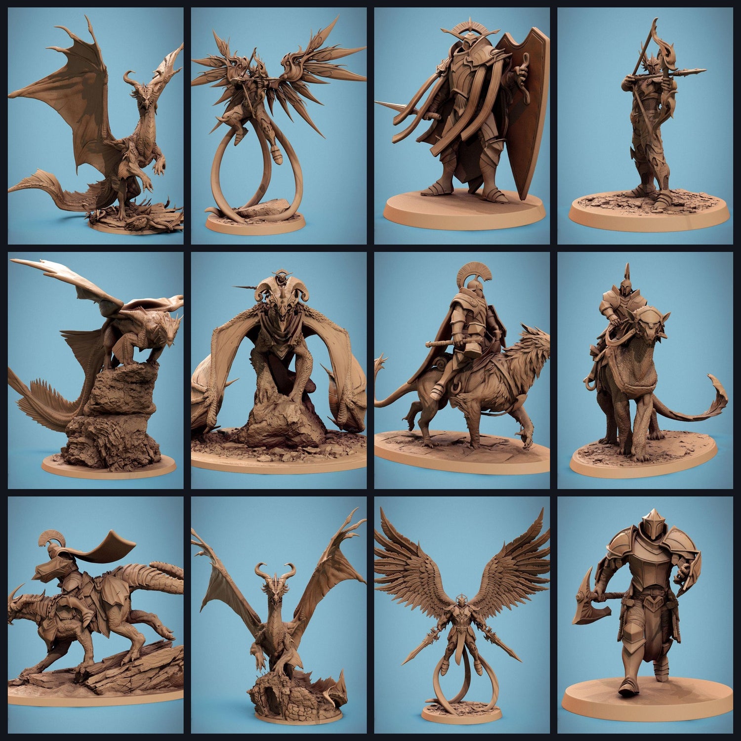 Esta imagen es la imagen de categoría para el lanzamiento 24_09: Rescale: Bastion of Purity - Fantasy Tabletop Miniaturen