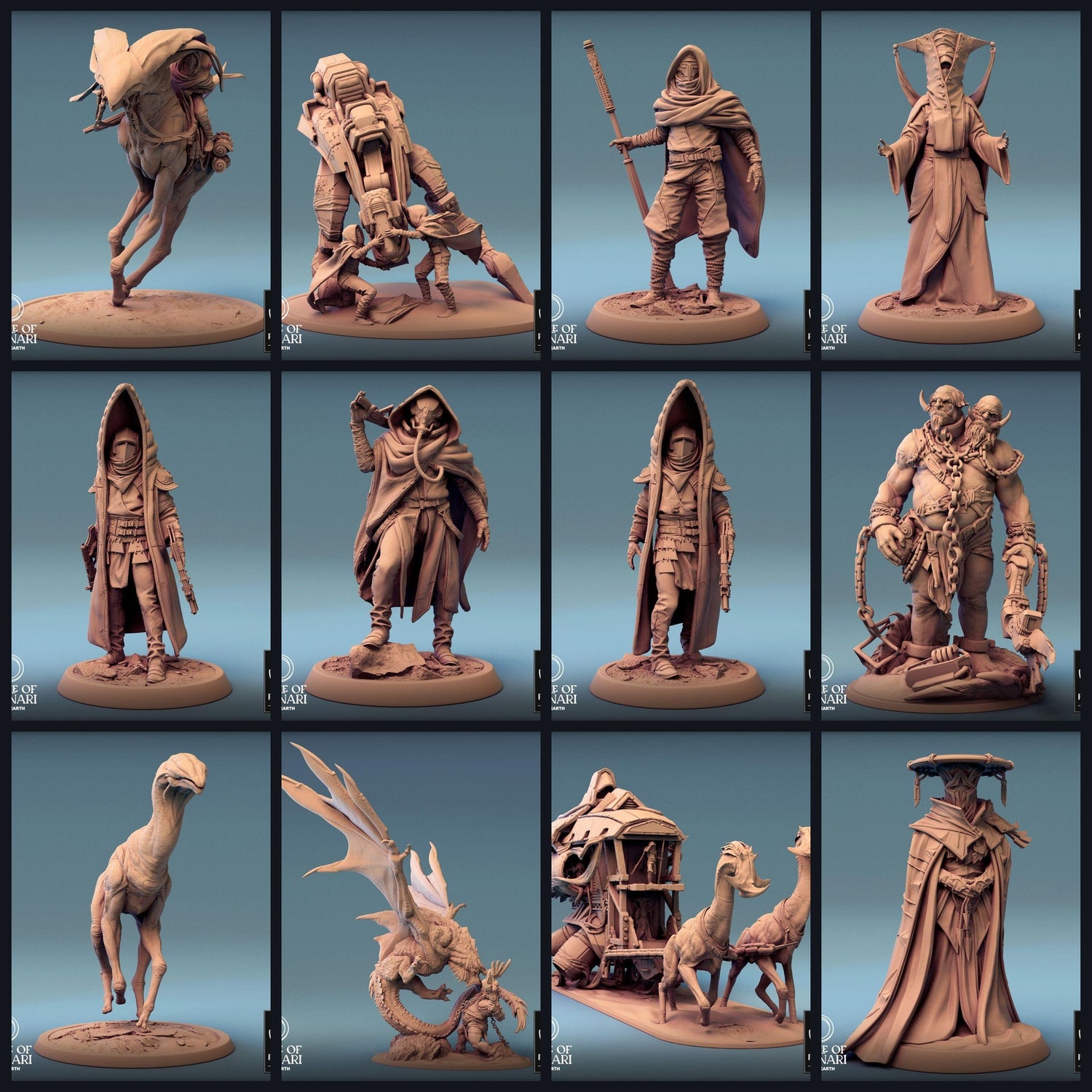 Esta imagen es la imagen de categoría para el lanzamiento 24_03: People of the Dunnari - Nómadas del desierto y bestias