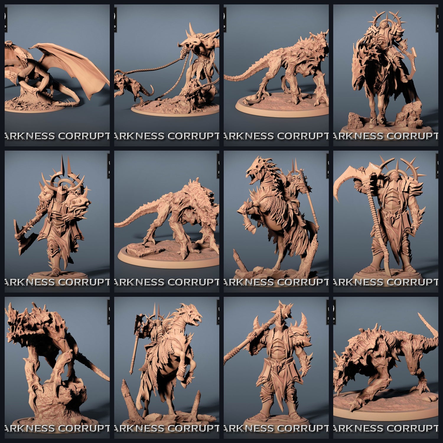 Esta imagen es la imagen de categoría para el lanzamiento 23_07: Darkness Corrupts - Höllische Reiter, Krieger & Bestien