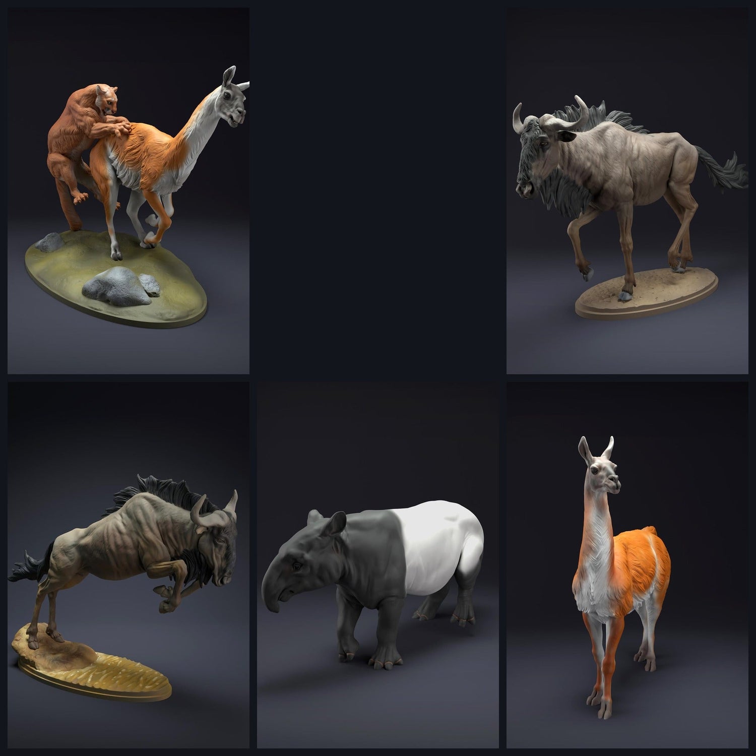 Esta imagen es la imagen de categoría para el lanzamiento 22_07: Wildtierminiaturen für Diorama und Modellbau
