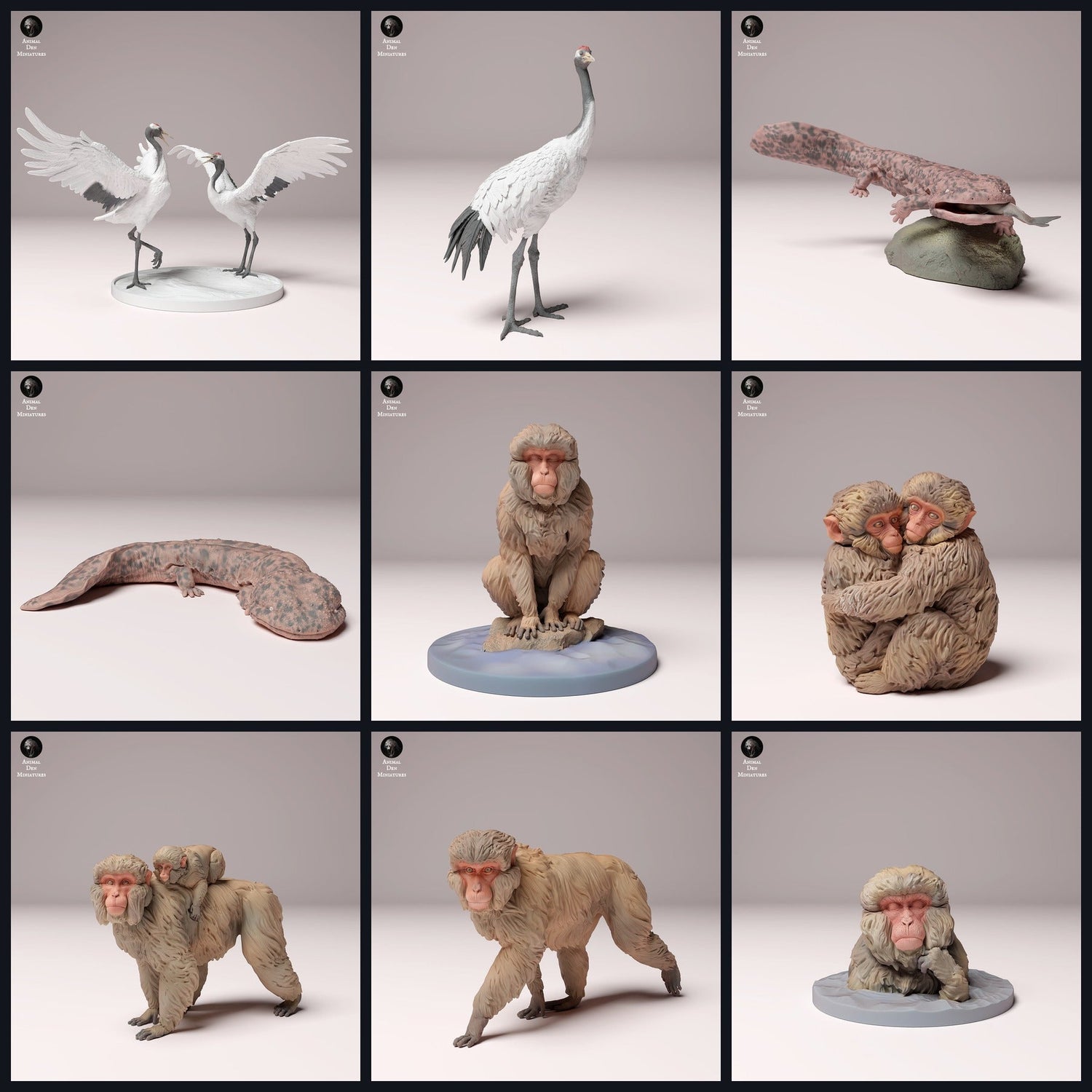 Esta imagen es la imagen de categoría para el lanzamiento 24_10: Japanische Tierminiaturen und Tierfiguren für Diorama und Modellbau