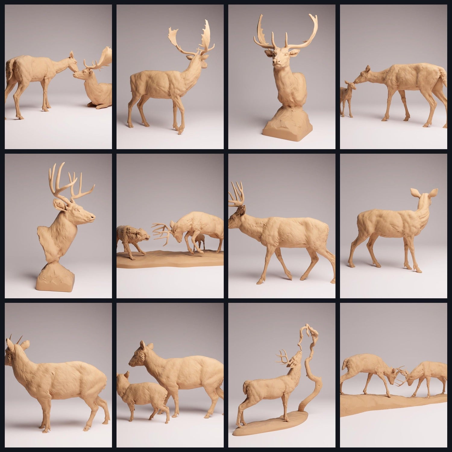 Esta imagen es la imagen de categoría para el lanzamiento 26_01: Hirsch-figuras de animales y miniaturas de animales para dioramas y modelismo