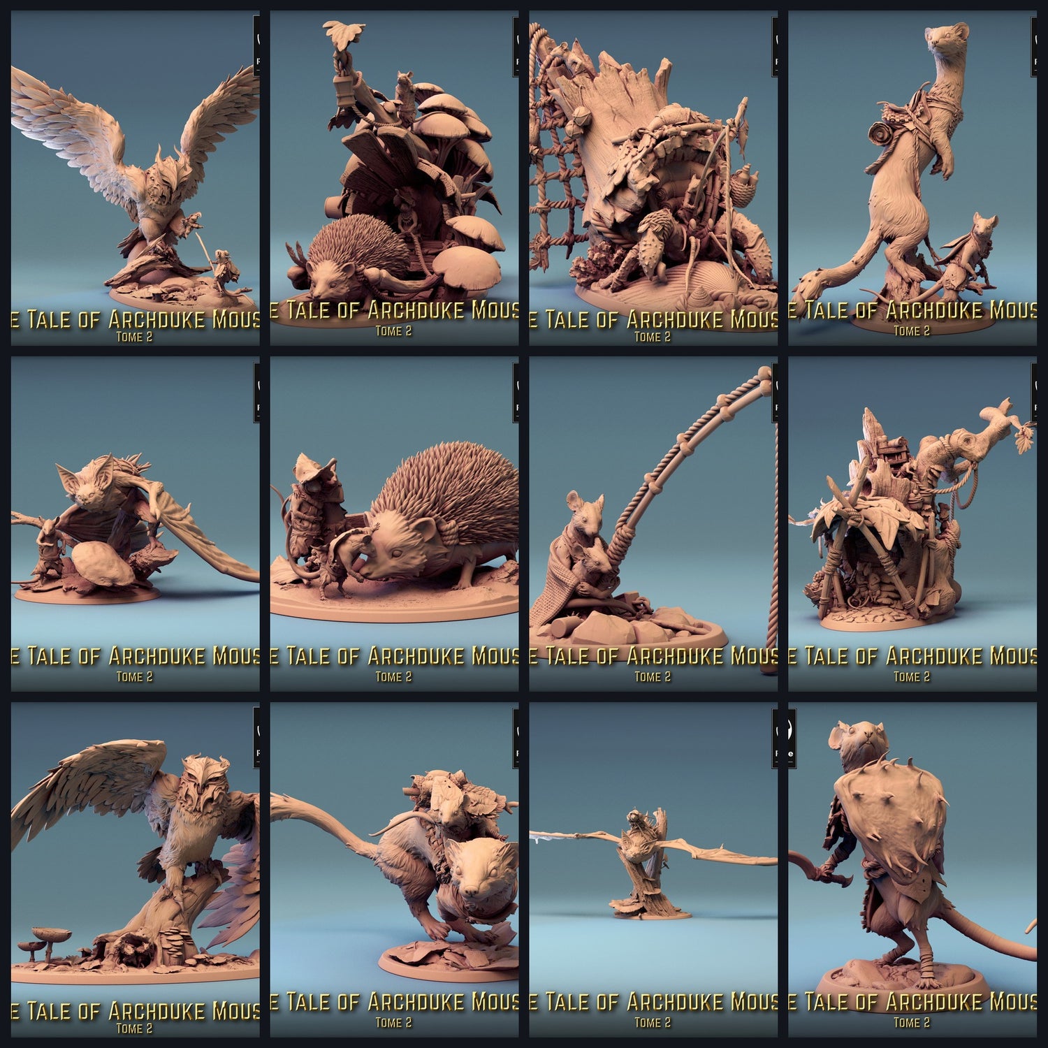 Esta imagen es la imagen de categoría para el lanzamiento 23_11: The tales of Archduke Mousin Tome 2 - Rescale escenas de ratones