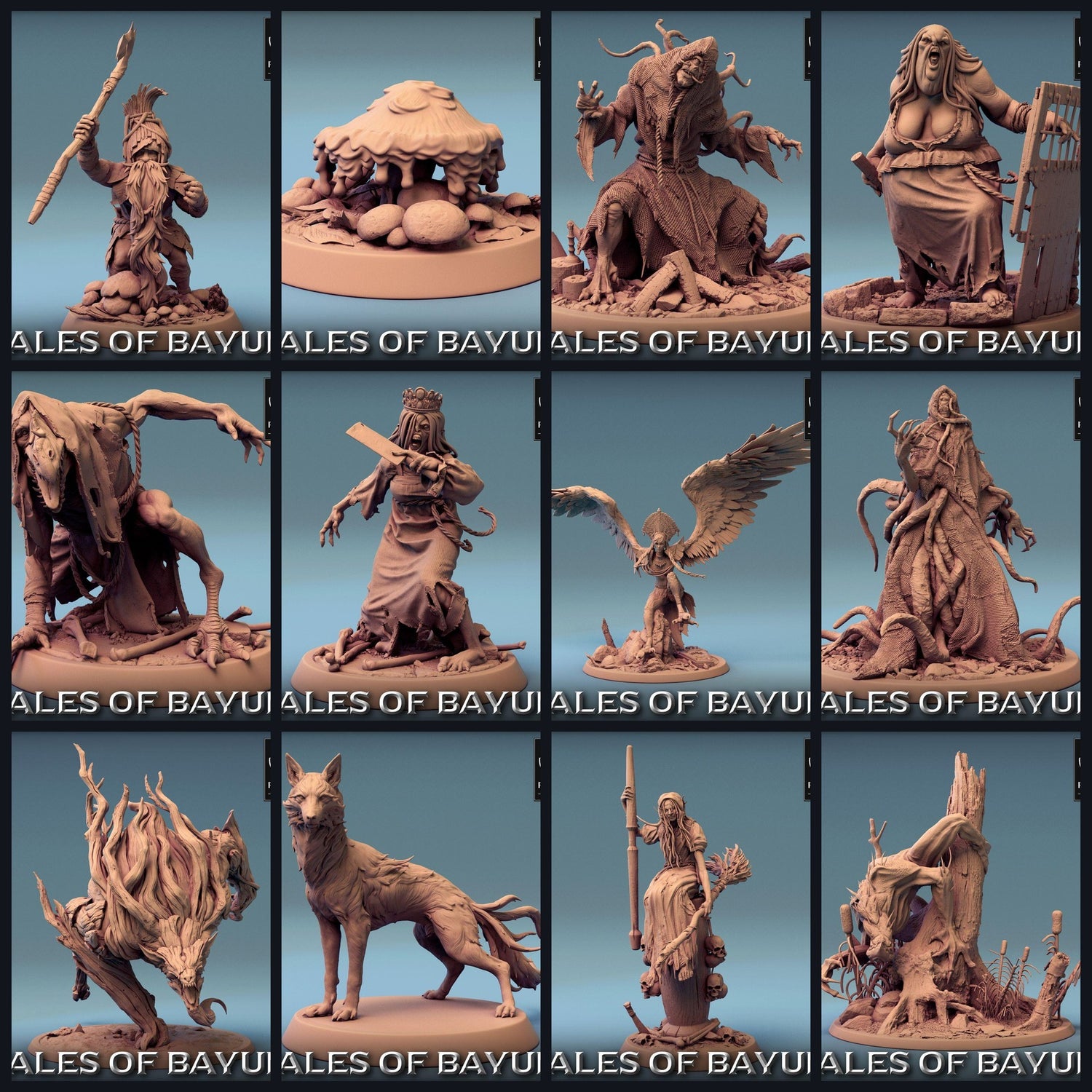 Esta imagen es la imagen de categoría para el lanzamiento 24_01: Tales of Bayun - Chamanes del bosque, Kikimora y Harpías