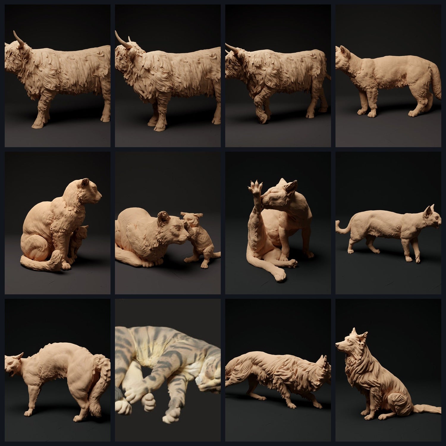 Esta imagen es la imagen de categoría para el lanzamiento 24_01: Bauernhof-miniaturas de animales para diorama y modelismo