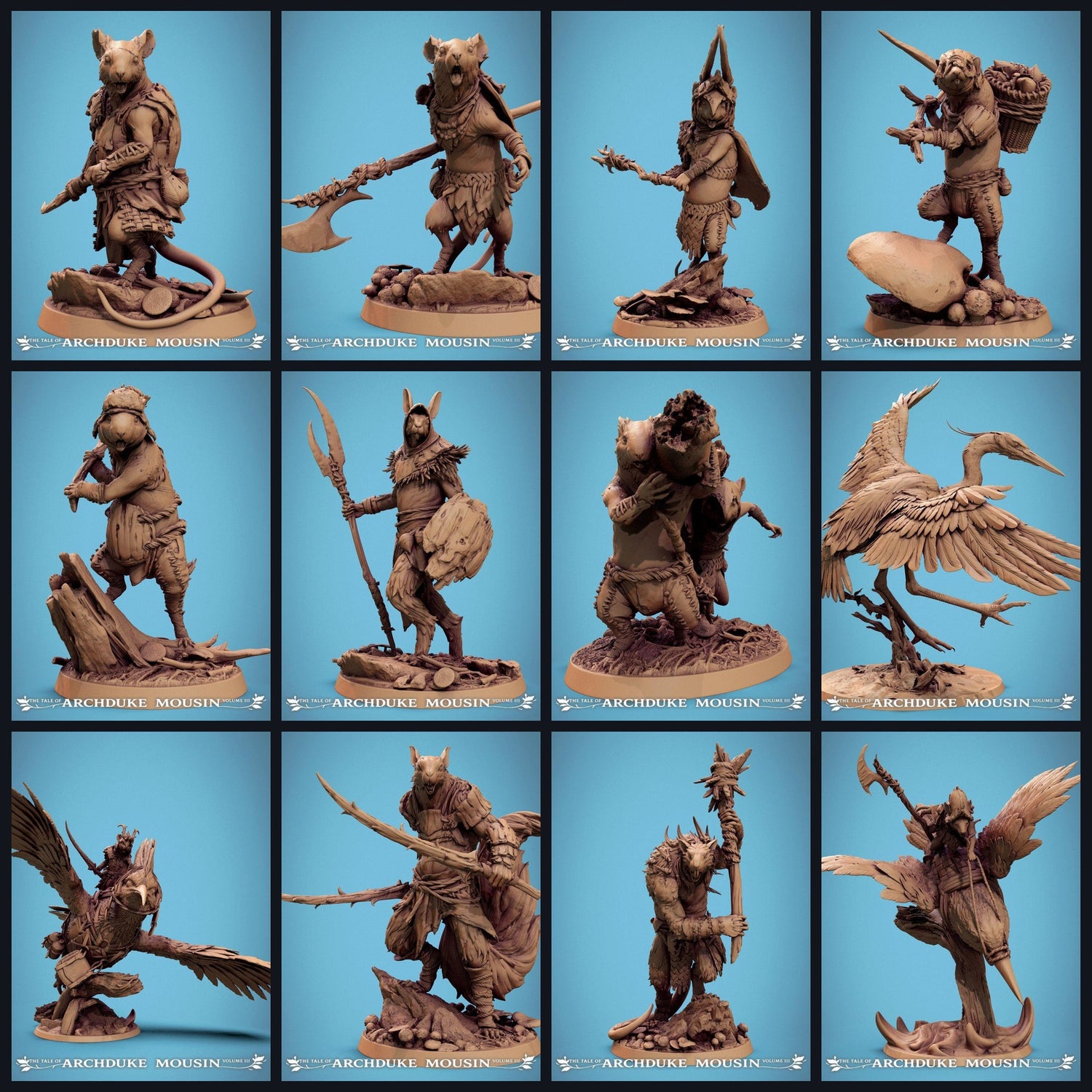 Esta imagen es la imagen de categoría para el lanzamiento 25_07: Las historias del archiduque Mousin Tomo 3 - Miniaturas a escala.