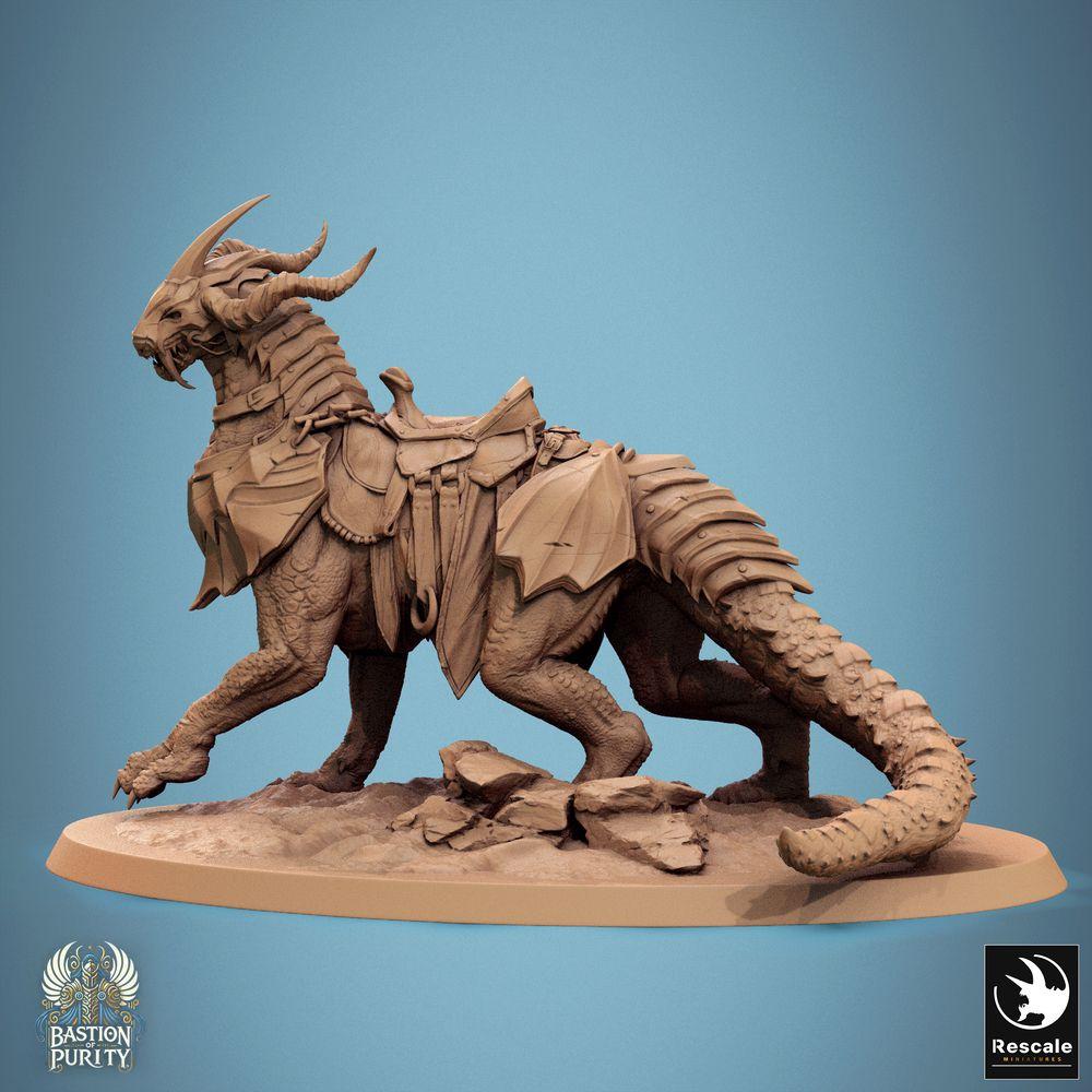 Kategoriebild Saurier & Urzeitbestien (28mm, 32mm & 75mm) mit unbemalten Tabletop-Miniaturen oder Geländeteilen