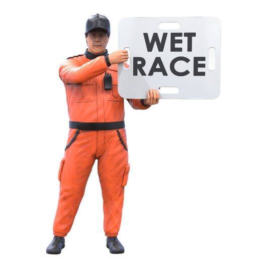 Foto del producto Diorama y modelo de miniatura: Figura de oficial de ruta con señal