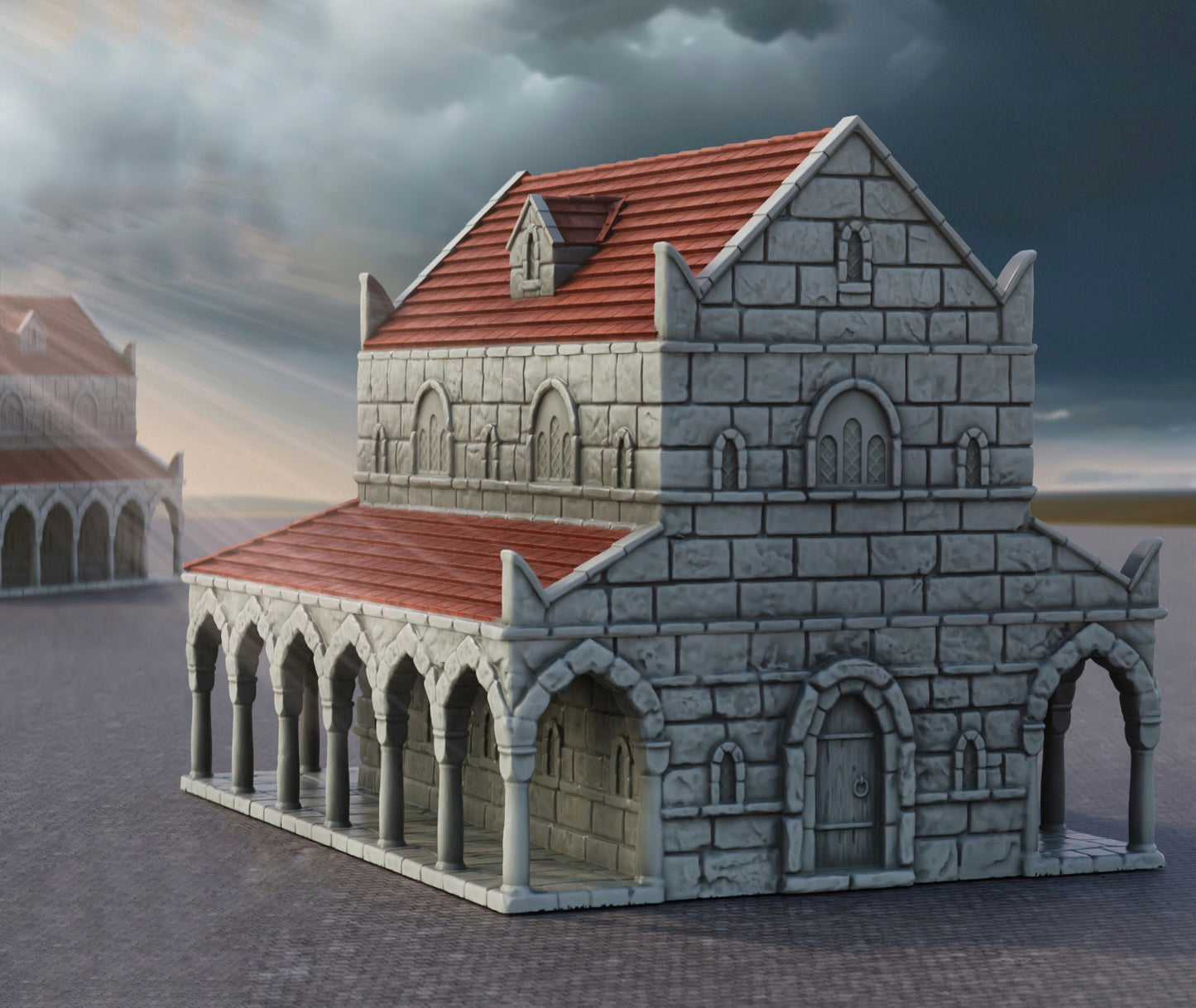 Produktfoto Tabletop 28mm The Printing Goes Ever On (TPGEO) 0: Haus A Ivory City - Gebäude Königreich Gonthan - Tabletop Terrain