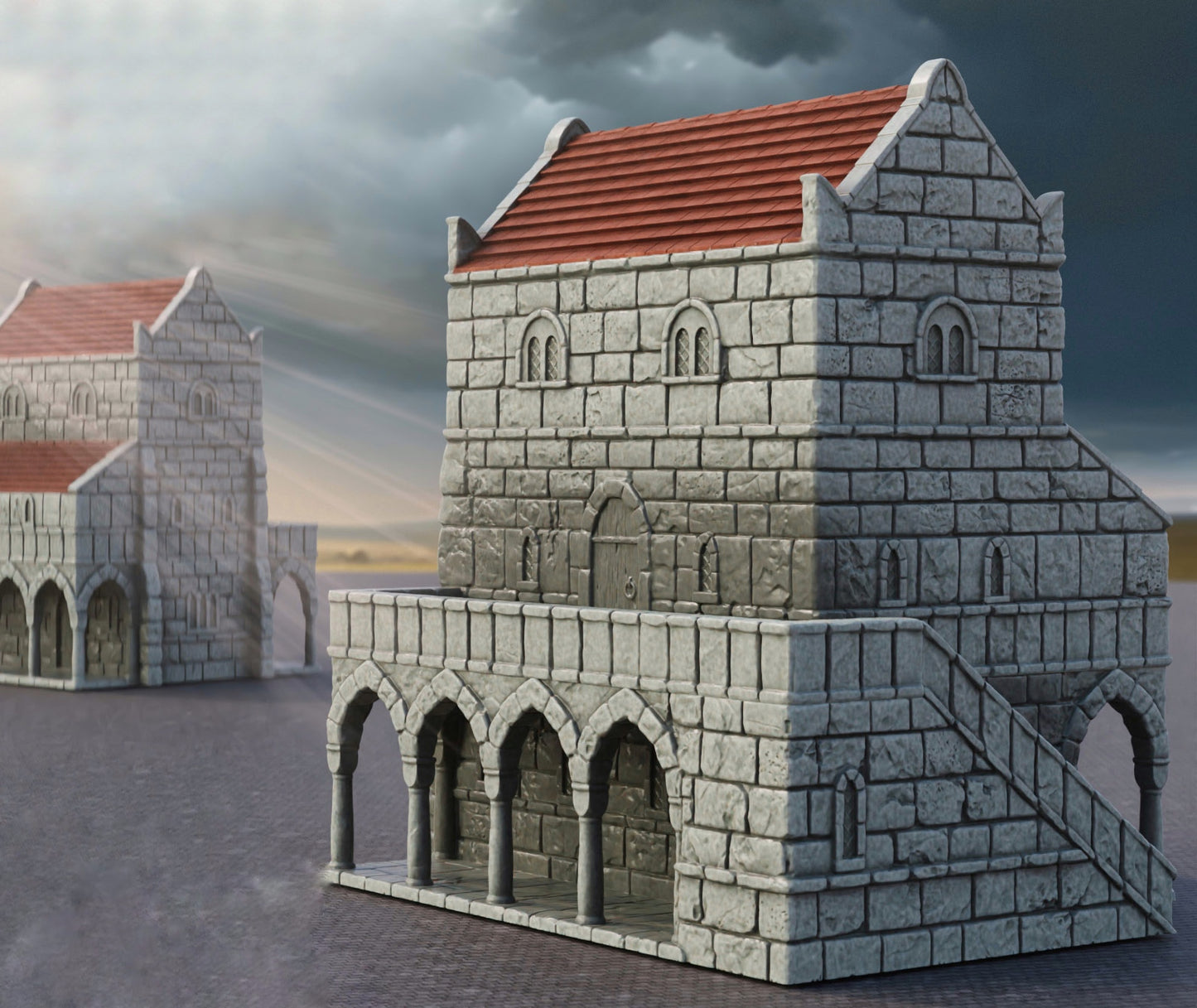 Produktfoto Tabletop 28mm The Printing Goes Ever On (TPGEO) 0: Haus B Ivory City - Gebäude Königreich Gonthan - Tabletop Terrain