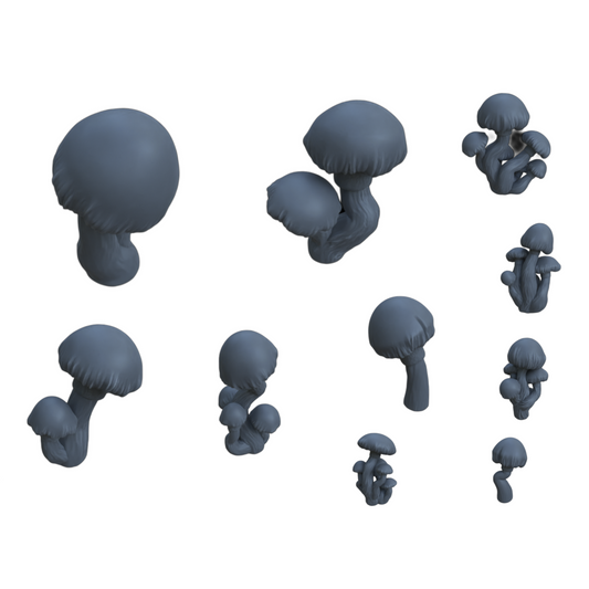 Foto del producto Diorama y decoración de modelismo, accesorios: 0: Plantas y vegetación: 10 Hongos redondos