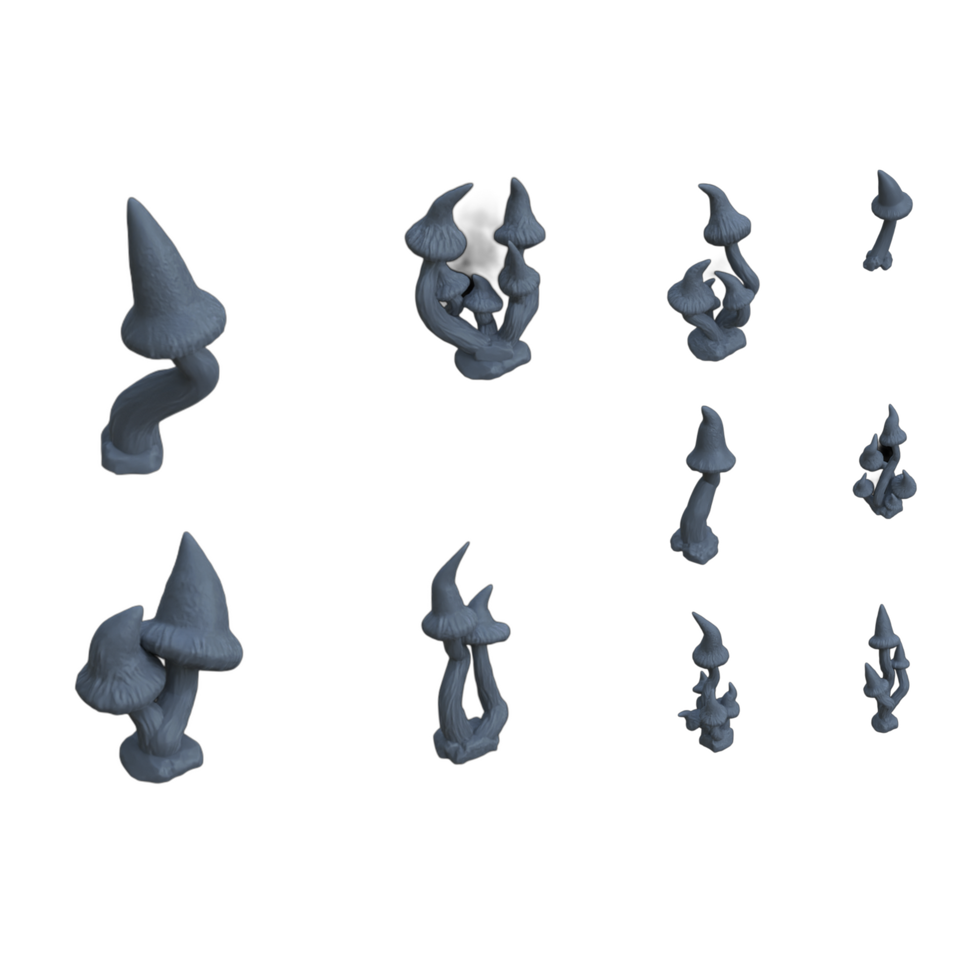 Foto del producto Diorama y decoración de modelismo, accesorios: 0: Plantas y vegetación: 10 setas puntiagudas