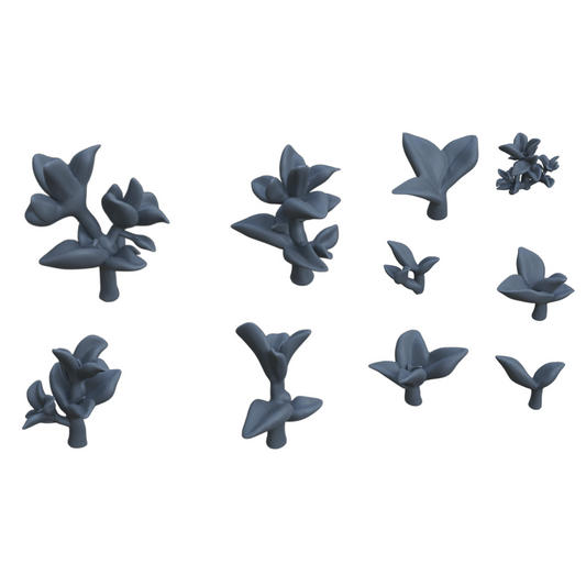 Foto del producto Diorama y decoración de modelismo, accesorios: 0: Plantas y vegetación: 10 Pimientos enanos - Peperomia