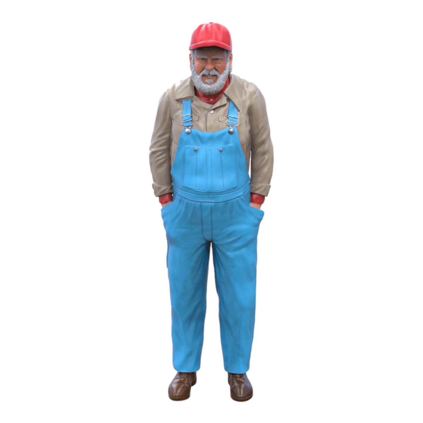 Foto del producto Diorama y modelismo miniatura figura: Hombre mayor con gorra