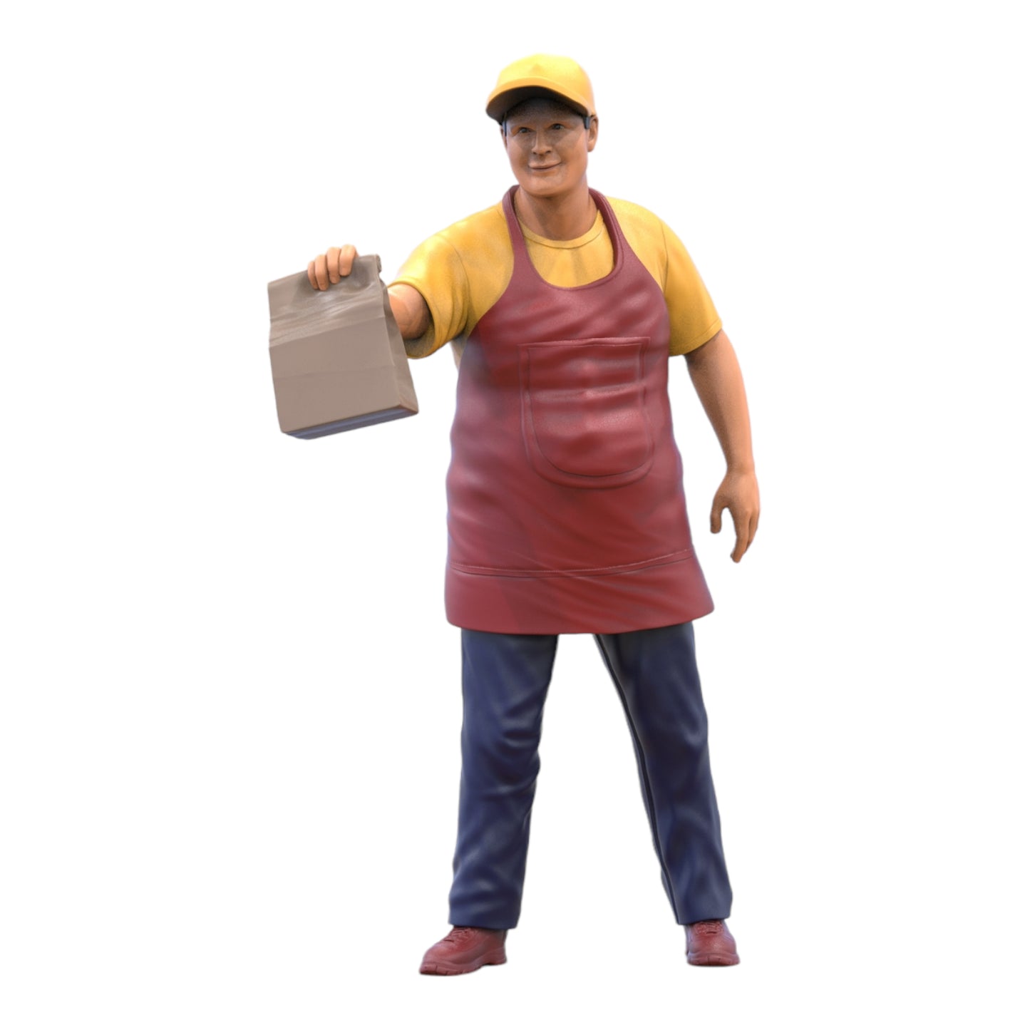 Foto del producto diorama y modelo de miniatura: vendedor de comida