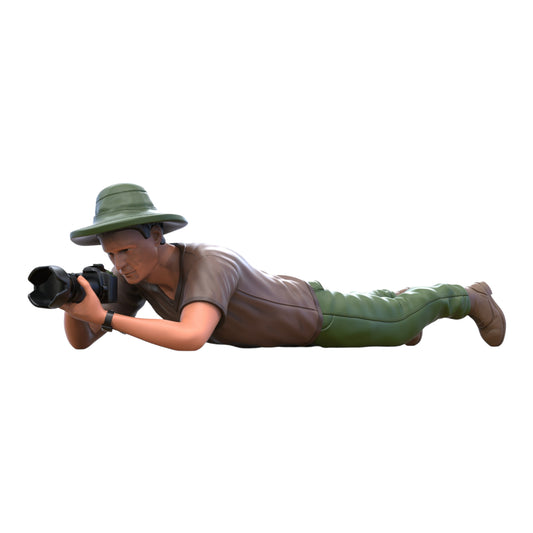 Foto del producto Diorama y modelo de figura en miniatura: Fotógrafo acostado