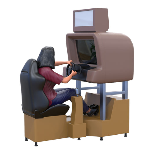 Foto del producto Diorama y modelo de miniatura: Mujer en la máquina tragamonedas