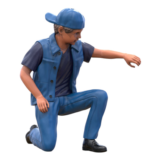 Foto del producto Diorama y modelismo miniatura figura: Joven arrodillado