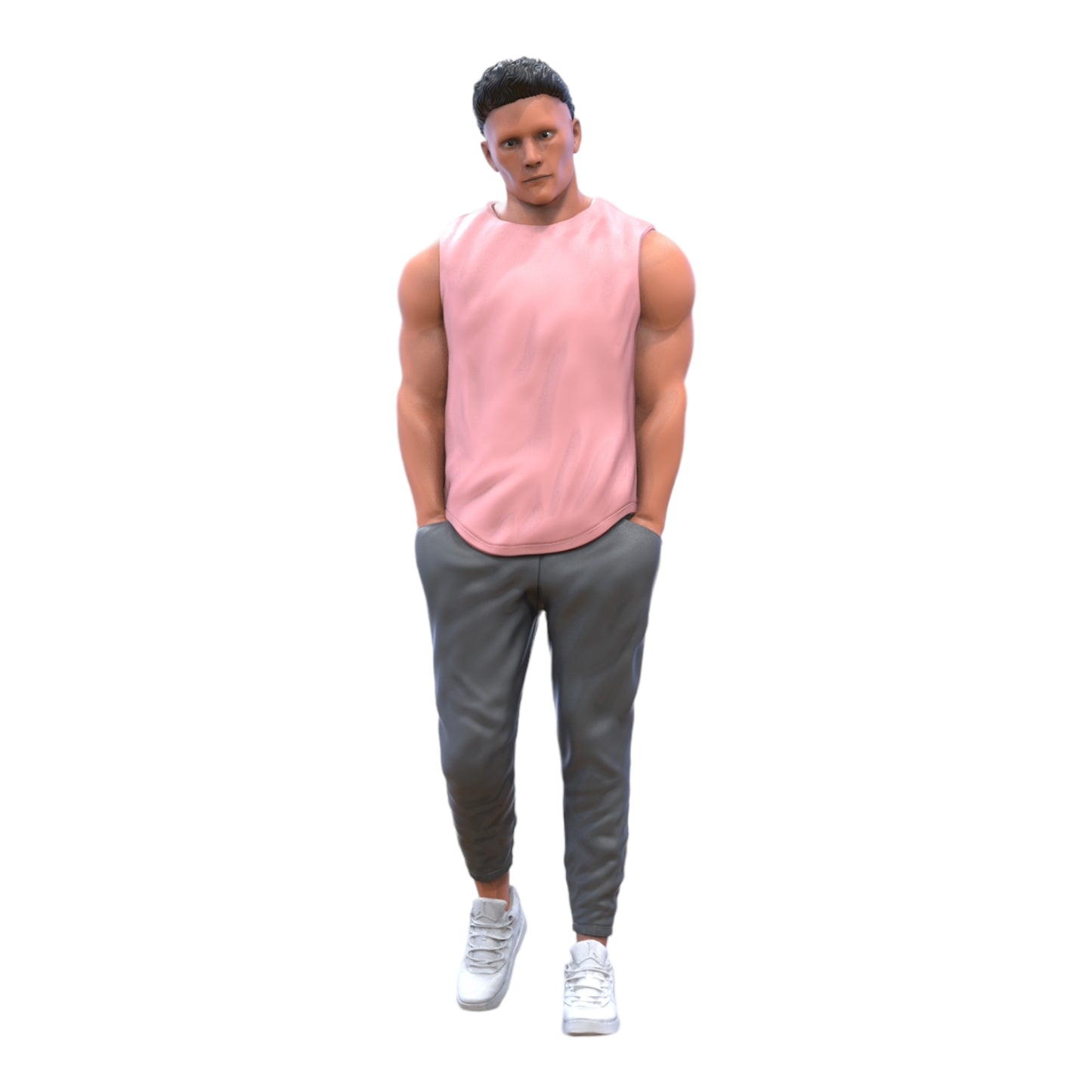 Produktfoto Diorama und Modellbau Miniatur Figur: Bodybuilder