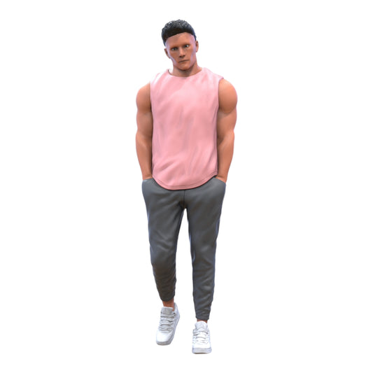 Foto del producto diorama y modelo de figura en miniatura: culturista