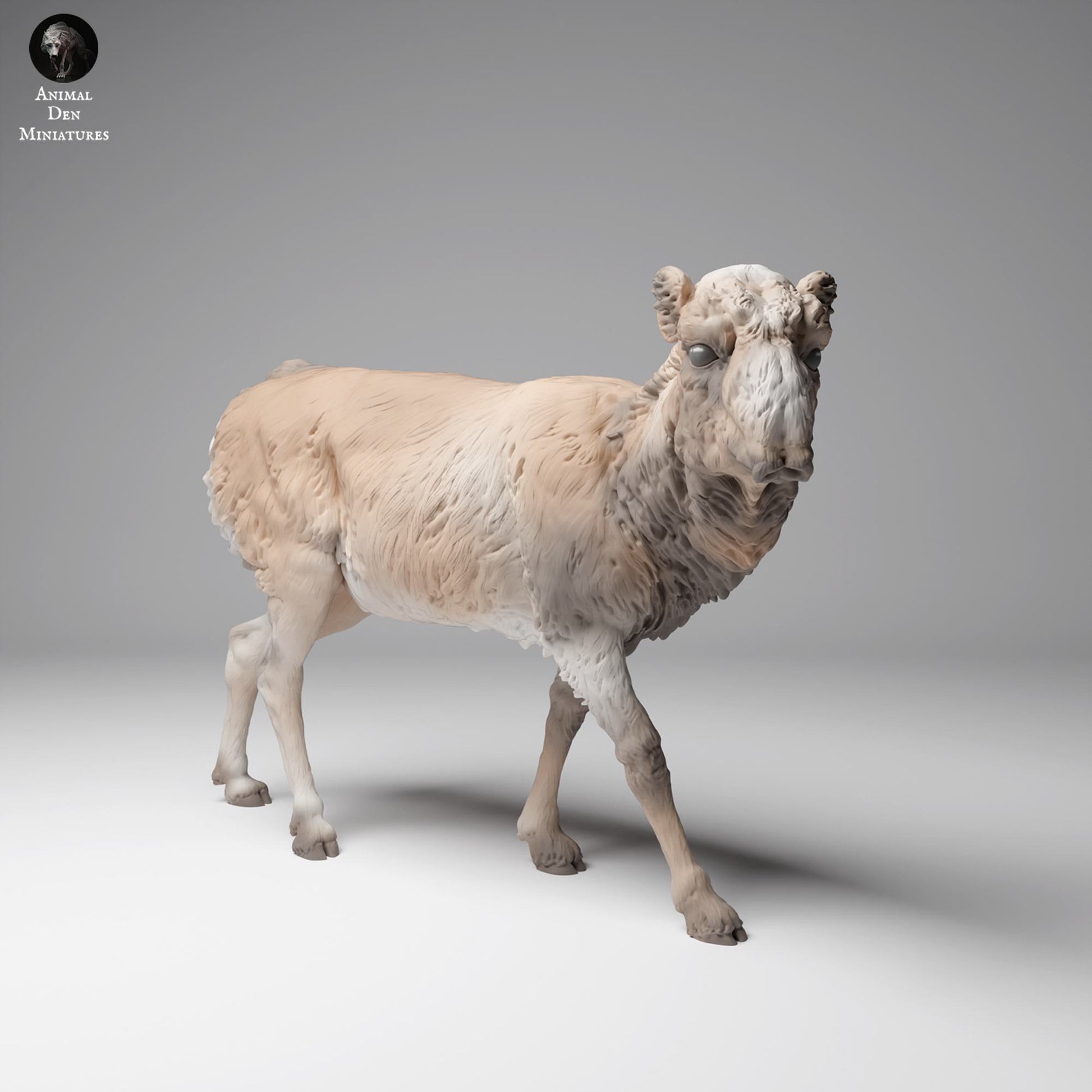 Foto del producto Figura de animal Diorama, Modelismo: 0: Figura de fauna salvaje: Antílope saiga mongol – Hembra en pelaje de invierno (Ref 24_12_14)