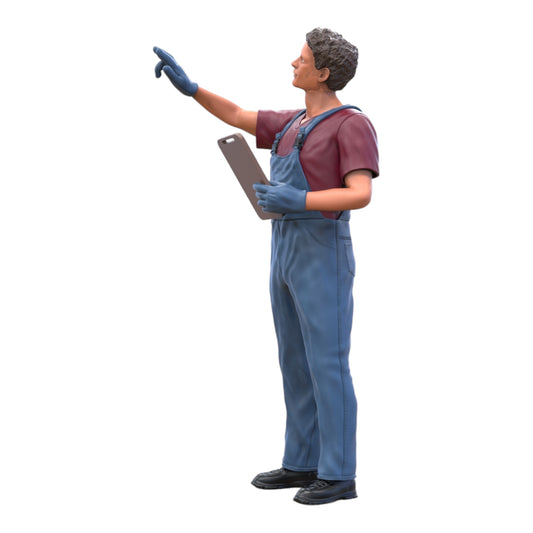 Foto del producto Diorama y modelo de miniatura: Mecánico con portapapeles