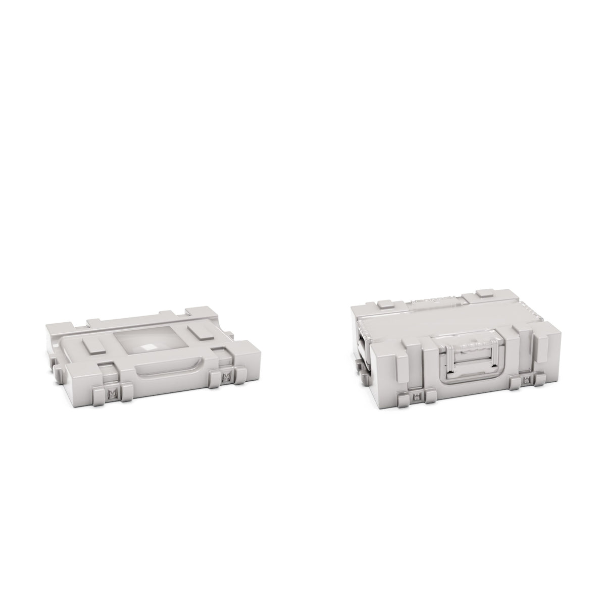 Diorama de modelismo, foto de producto 3: diorama de almacenamiento y transporte: caja militar tipo D04 como kit de montaje (Ref. 1275D)