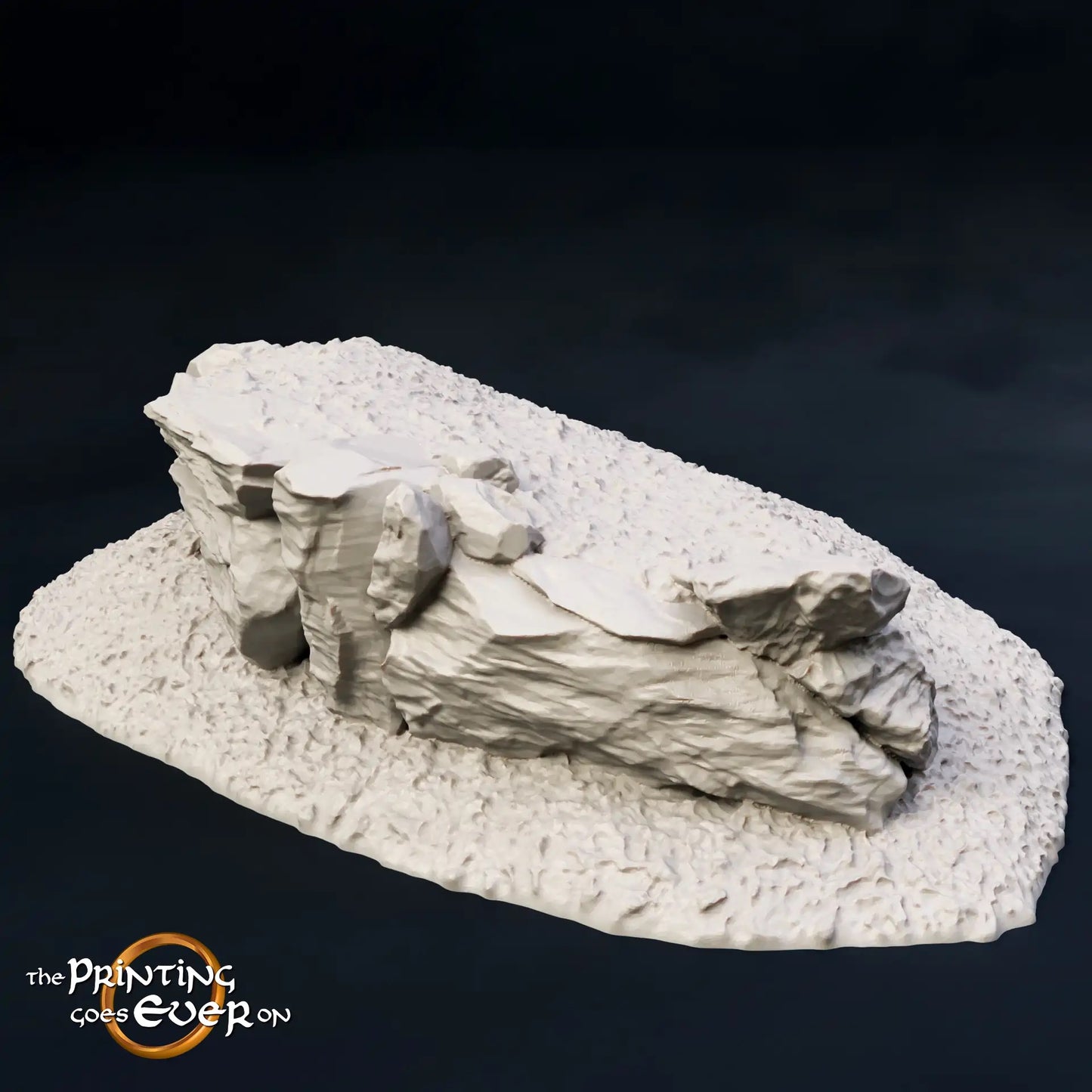 Foto del producto Tabletop 28mm The Printing Goes Ever On (TPGEO) 0: Terreno de colinas Tipo A - Elevación suave en paisaje de pradera