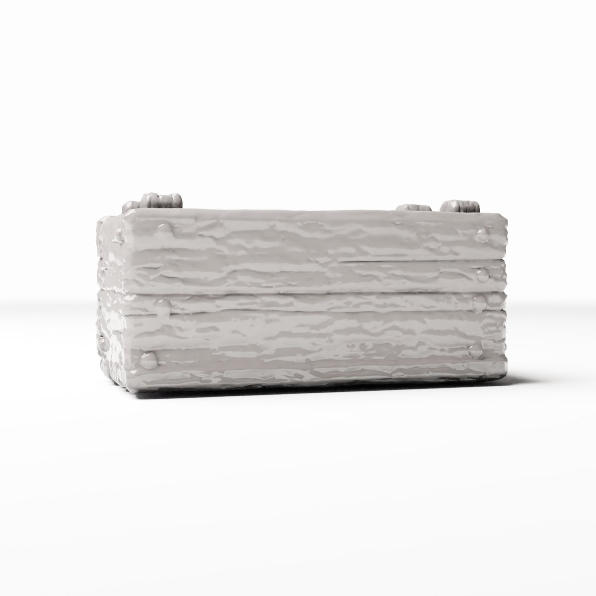 Foto de producto de diorama y modelismo 3: Accesorios para dioramas: pequeña caja de mercado con textura de madera (Ref. 1426D)