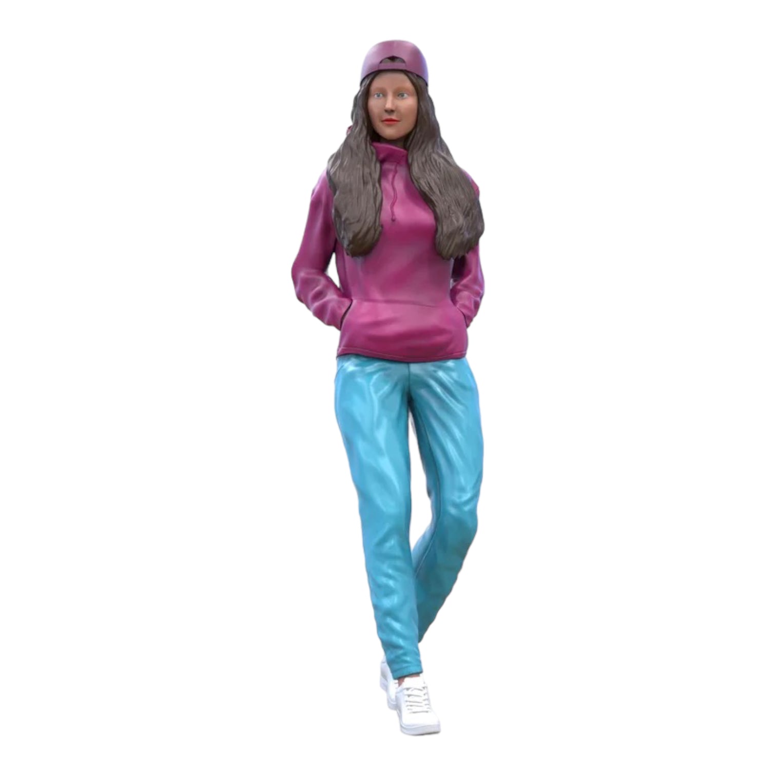 Foto del producto Diorama y modelismo miniatura figura: Mujer con sudadera | Hip Hopper