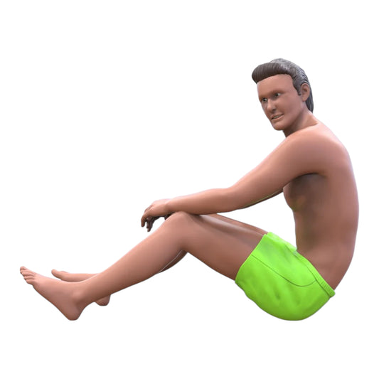 Foto del producto Diorama y modelismo Miniatura Figura: Hombre en la playa 2