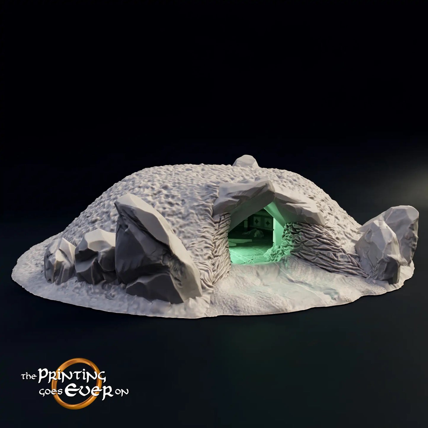 Foto del producto Tabletop 28mm The Printing Goes Ever On (TPGEO) 0: Gran cámara funeraria catacumbas - Tumba fantasmal bajo la colina - Tumbas en la colina