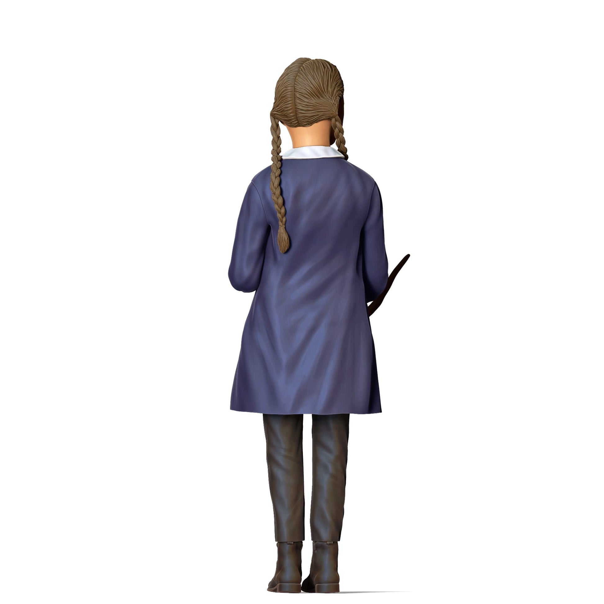 Foto del producto Diorama y modelismo miniatura figura: Familia de horror - Niña con lagarto como mascota