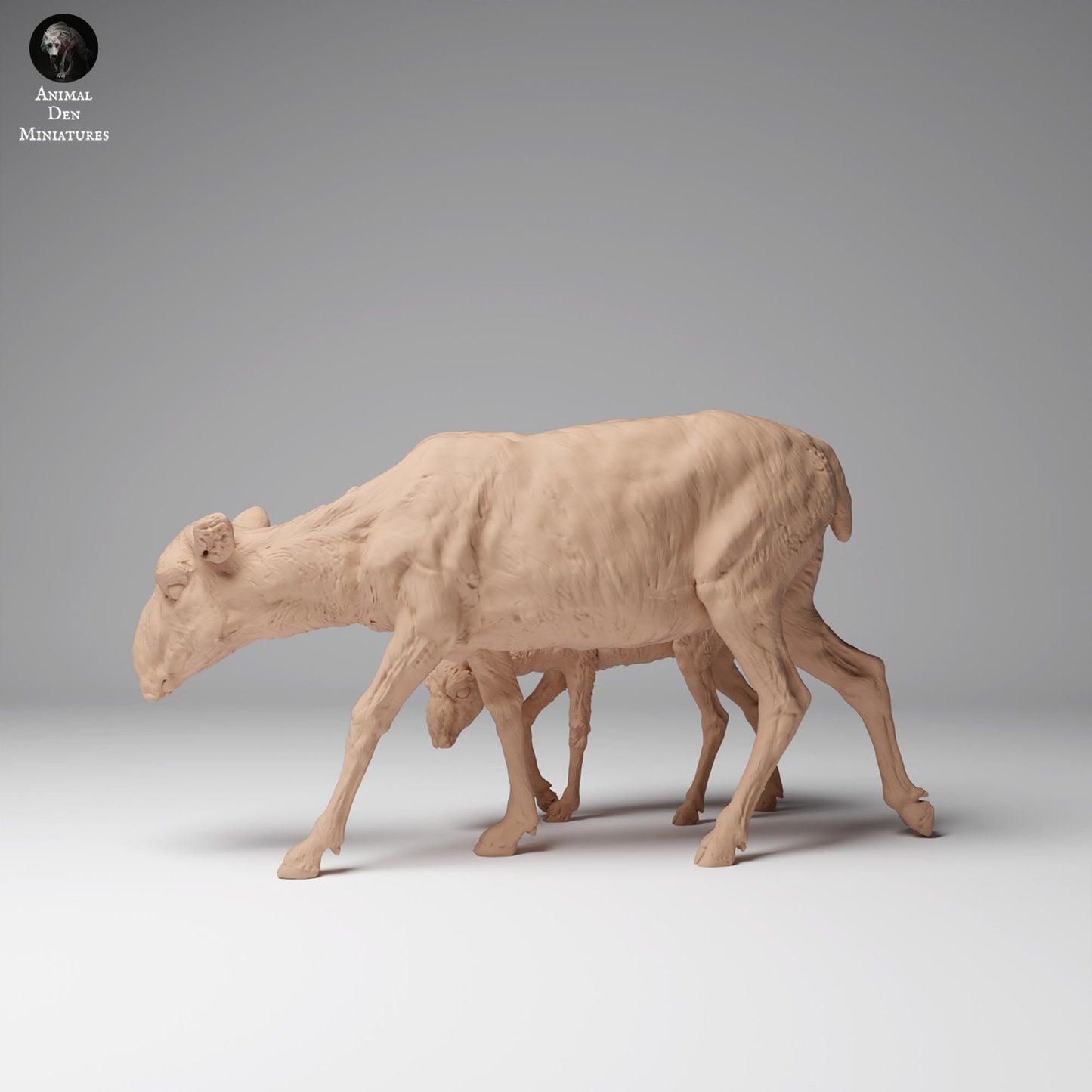 Produktfoto Tier Figur Diorama, Modellbau: 0: Wildtier Figur: Mongolische Saiga – Weibchen und Kalb (Ref 24_12_09)