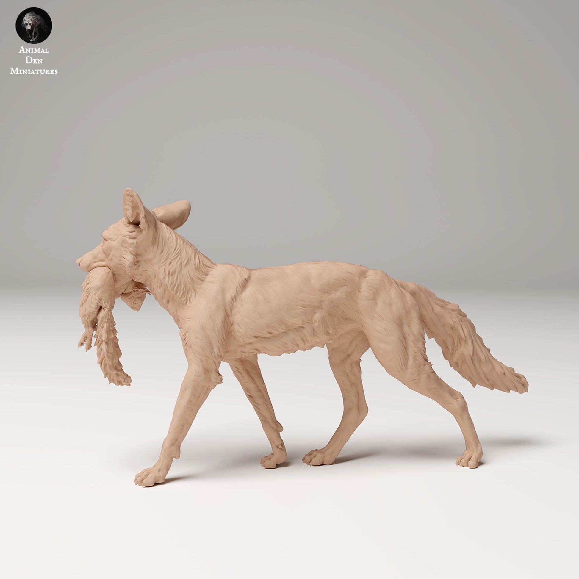 Foto del producto figura de animal diorama, modelismo: 0: Figura de fauna salvaje: Zorro rojo con ardilla (Ref 24_09_04)