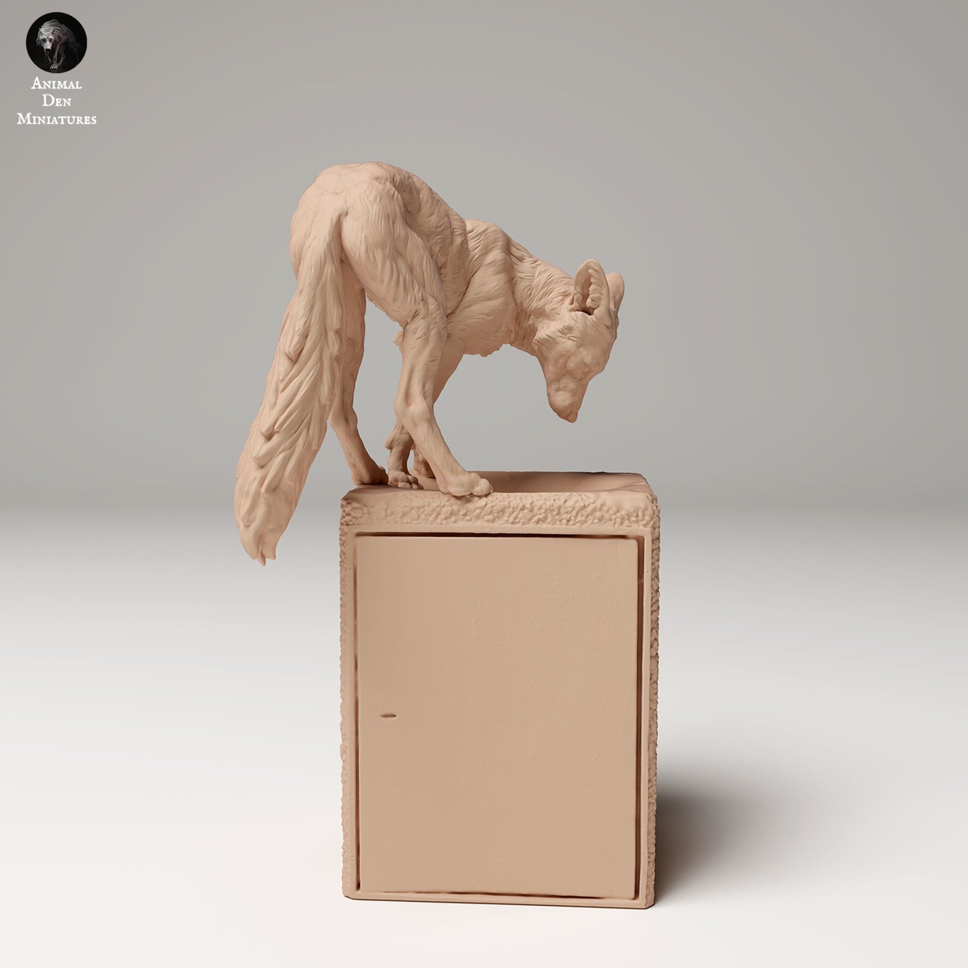 Foto del producto figura de animal diorama, modelismo: 0: figura de fauna salvaje: zorro rojo en basura (Ref 24_09_03)