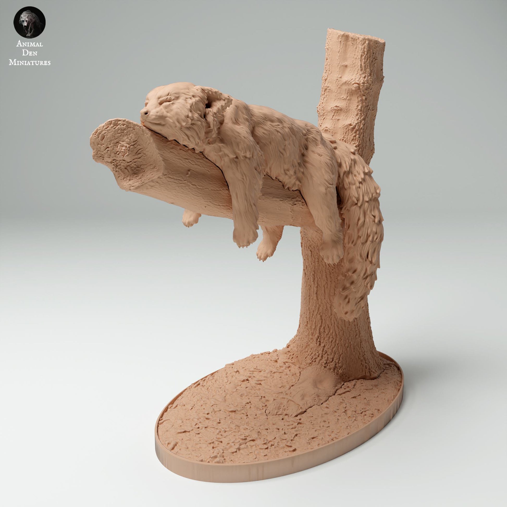 Foto del producto figura de animal diorama, modelismo: 0: figura de animal de jungla: panda rojo durmiendo (Ref 25_02_02)