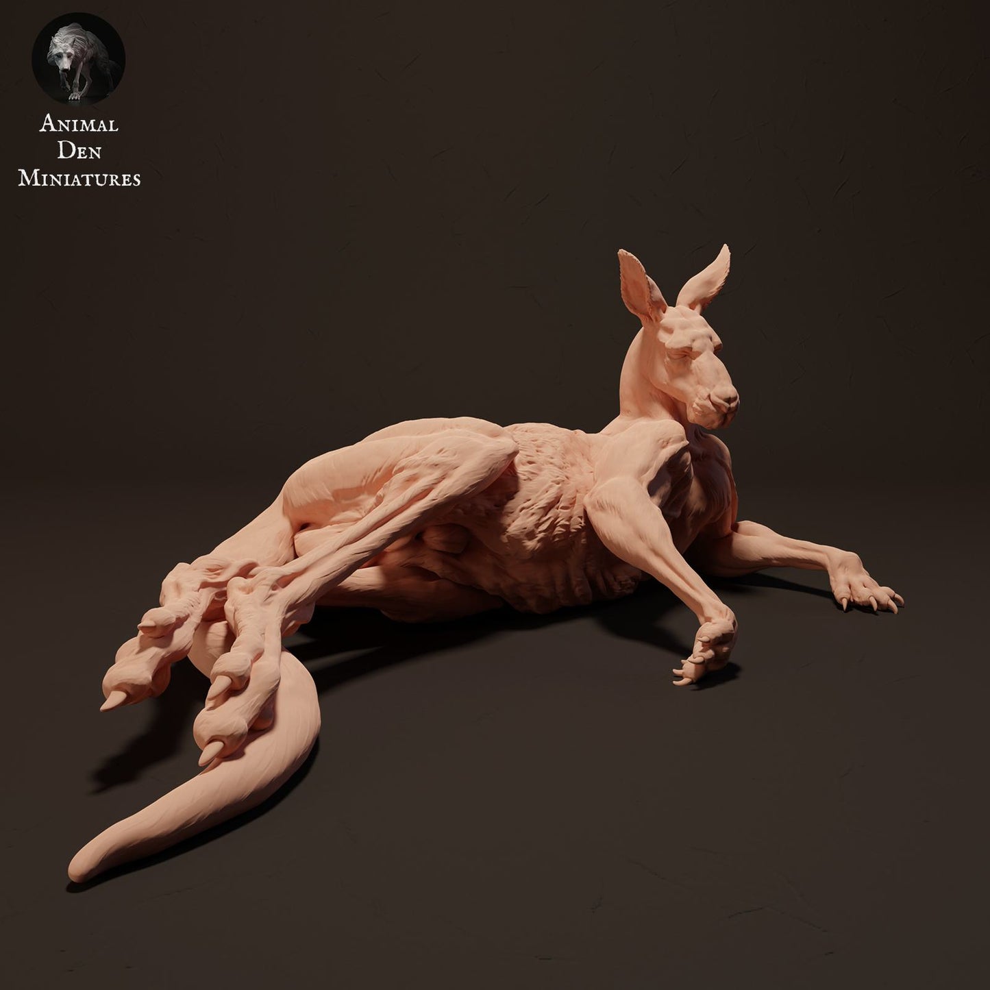 Produktfoto Tier Figur Diorama, Modellbau: 0: Wildtier Figur: liegender Rotes Riesenkänguru – Jack (Ref 01_01_07)