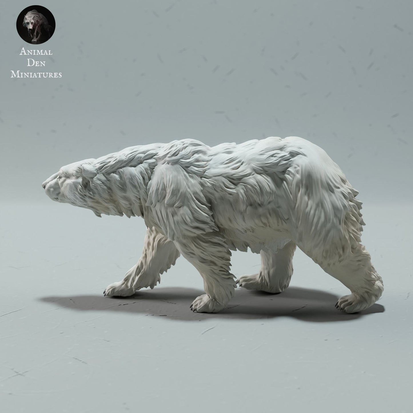 Produktfoto Tier Figur Diorama, Modellbau: 0: Wildtier Figur: gehender Eisbär – Polar Bear (Ref 01_01_24)