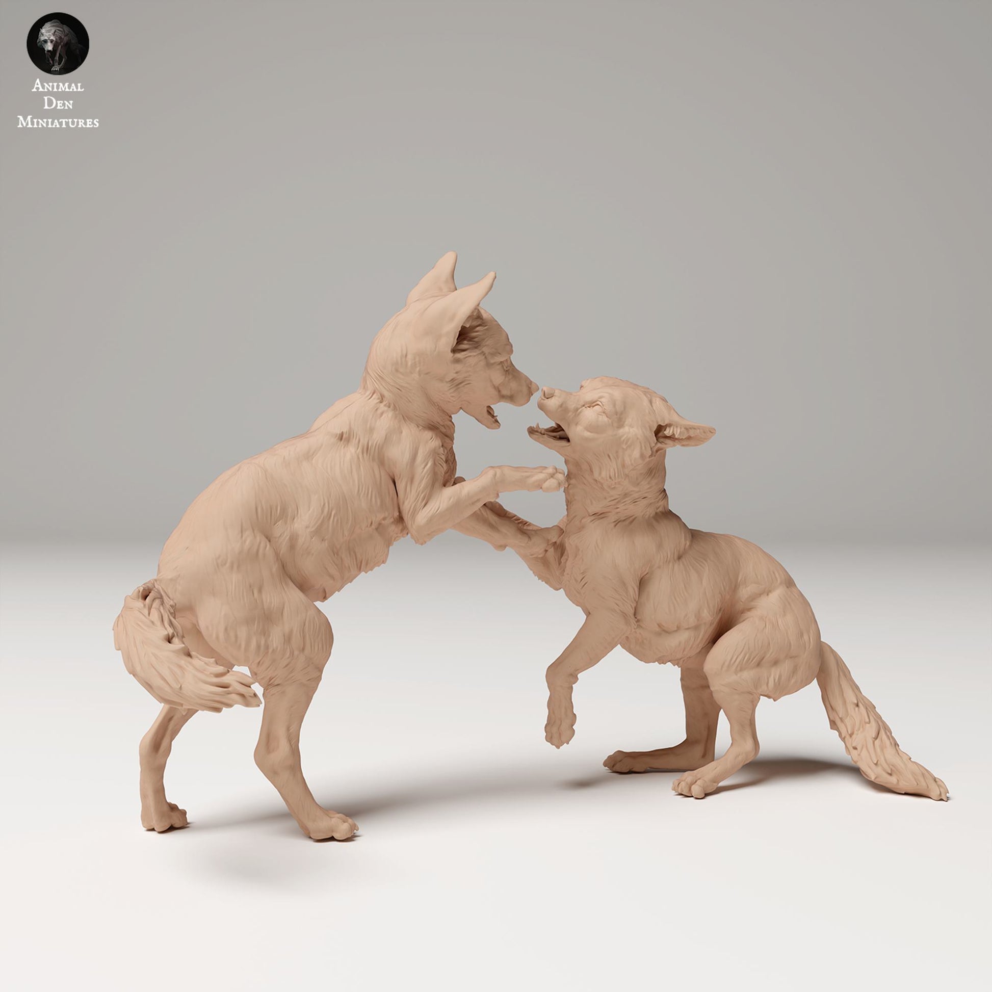 Foto del producto Figura de animal Diorama, Modelismo: 0: Figura de fauna salvaje: Cachorros de zorro – Zorro rojo (Ref 24_09_05)