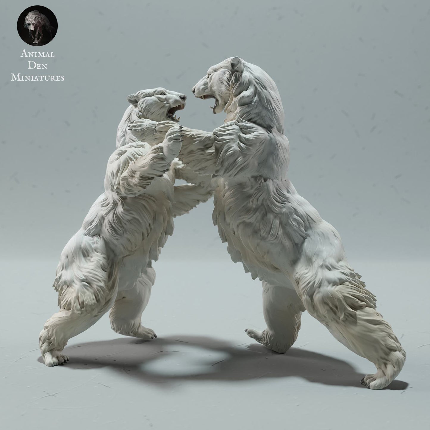 Produktfoto Tier Figur Diorama, Modellbau: 0: Wildtier Figur: kämpfende Eisbären – Polar Bear Duo (Ref 01_01_25)