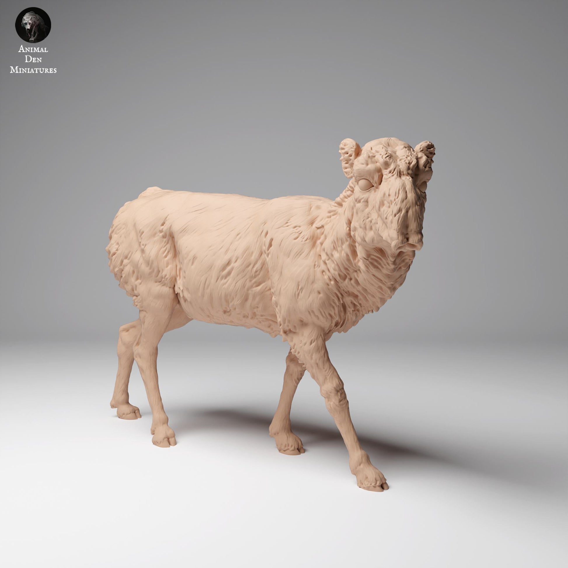 Foto del producto Figura de animal Diorama, Modelismo: 0: Figura de fauna salvaje: Antílope saiga mongol – Hembra en pelaje de invierno (Ref 24_12_14)