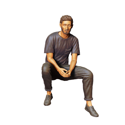 Foto de producto de modelismo de diorama 0: Personas sentadas en un auto - Hombre 1 (Ref. Nr. 338)