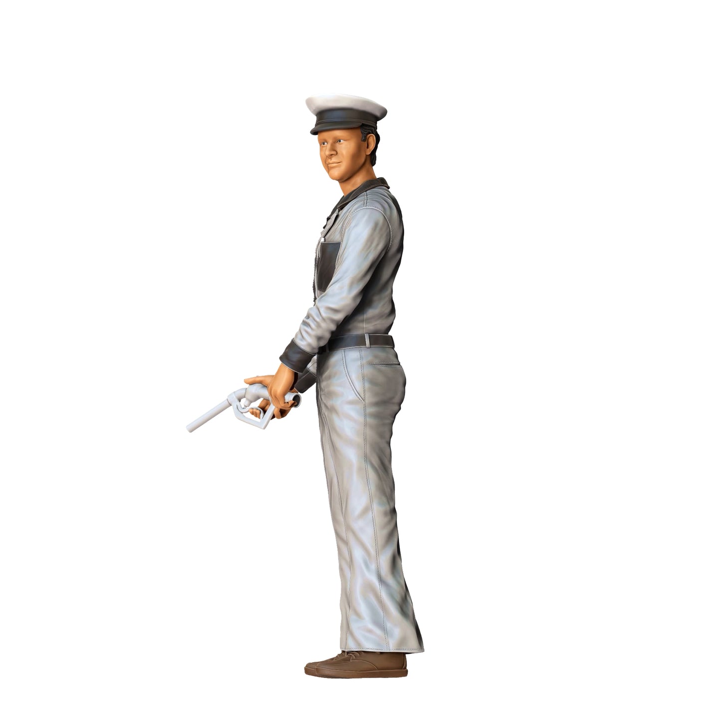Foto del producto Diorama y modelismo figura en miniatura: Gasolinera - Hombre en la bomba, vintage