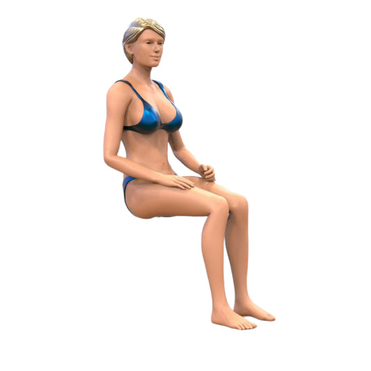 Foto del producto 0: Mujer en bikini - sentada