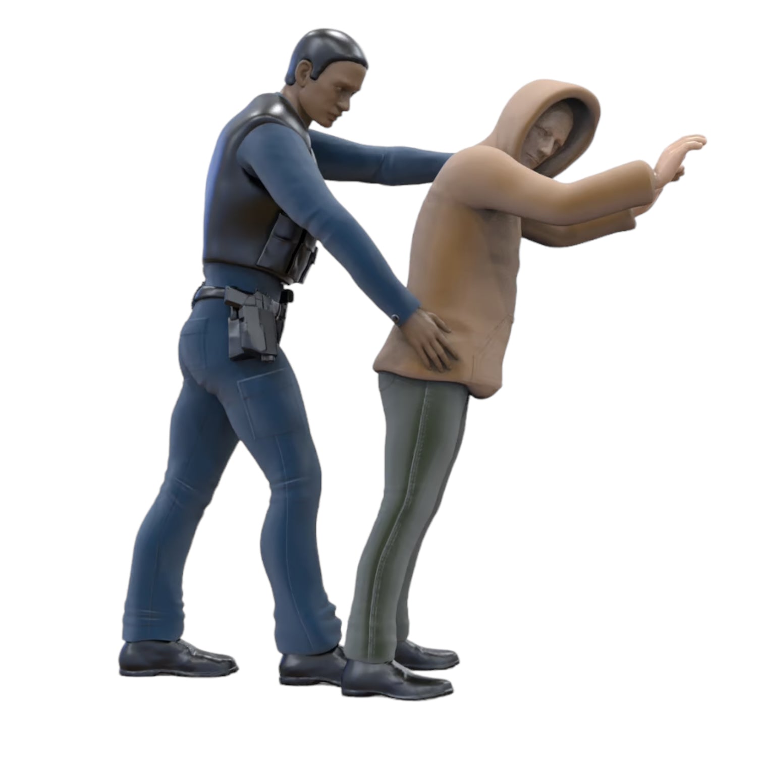 Foto del producto de modelismo diorama 0: Set de policías y agentes americanos