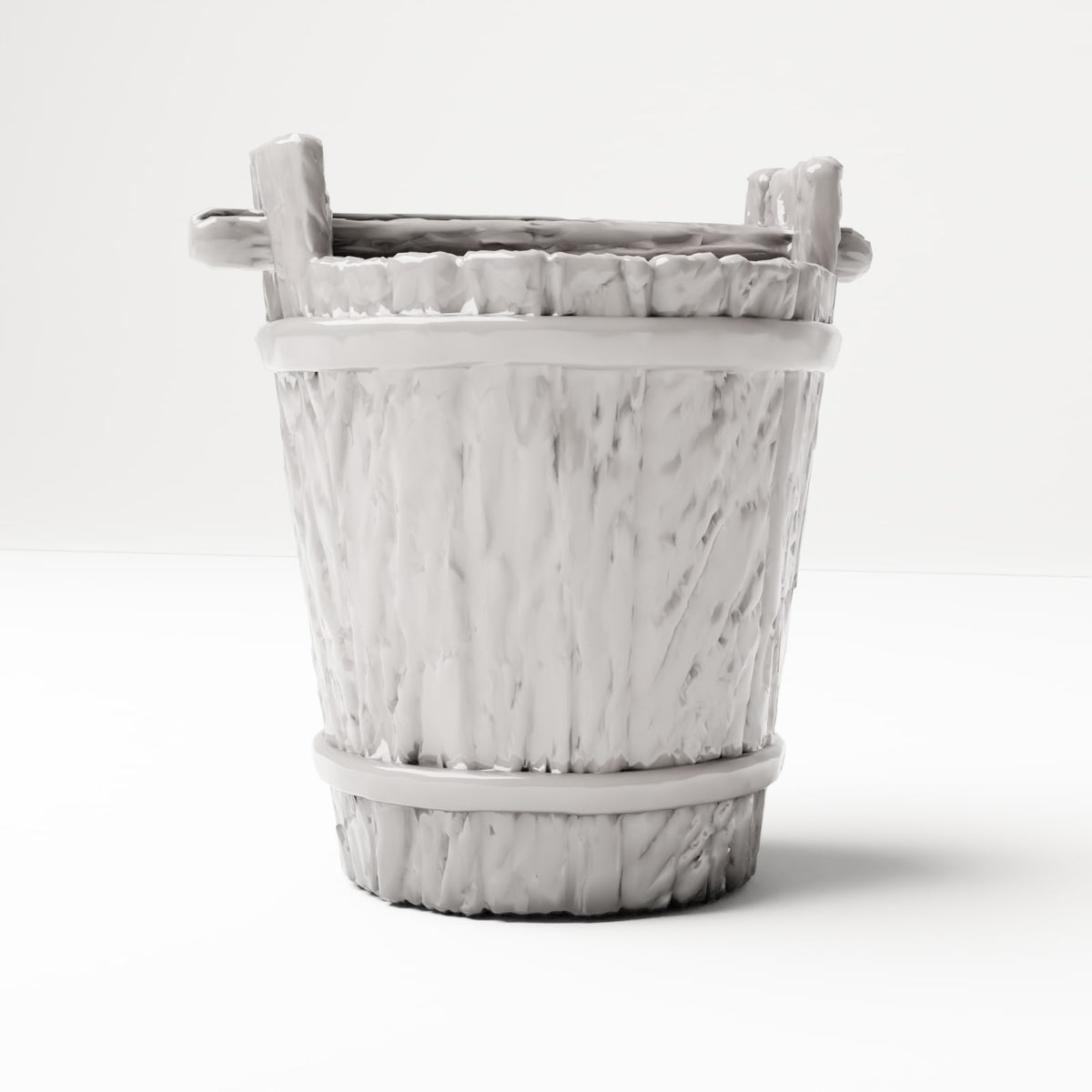 MyPortal 229 3: Terreno para diorama: cubo de madera rústico con asa (Ref. 229D)